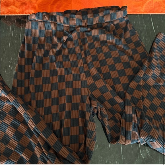 Dressed in LALA Mocha Checkered Brown & Black Set - Picture 8 of 11